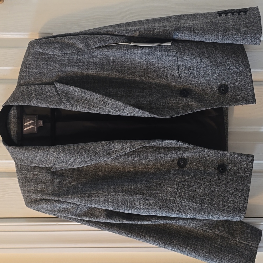 WORTHINGTON BRAND WOMEN'S BLACK & WHITE OPEN BLAZER SIZE 6